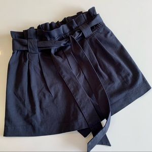 Zara High-Wasited Paper Bag shorts